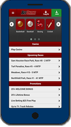 BetOnline Mobile Sportsbook